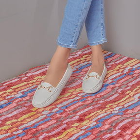 Womens White Loafers Shoes