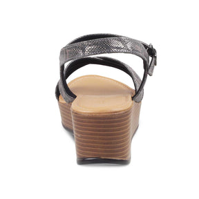 The Avignon Pewter Women's Dress Wedge Sandals Tresmode - Tresmode