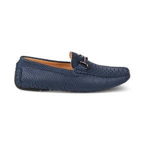 The Billion Blue Men's Leather Driving Loafers Tresmode - Tresmode