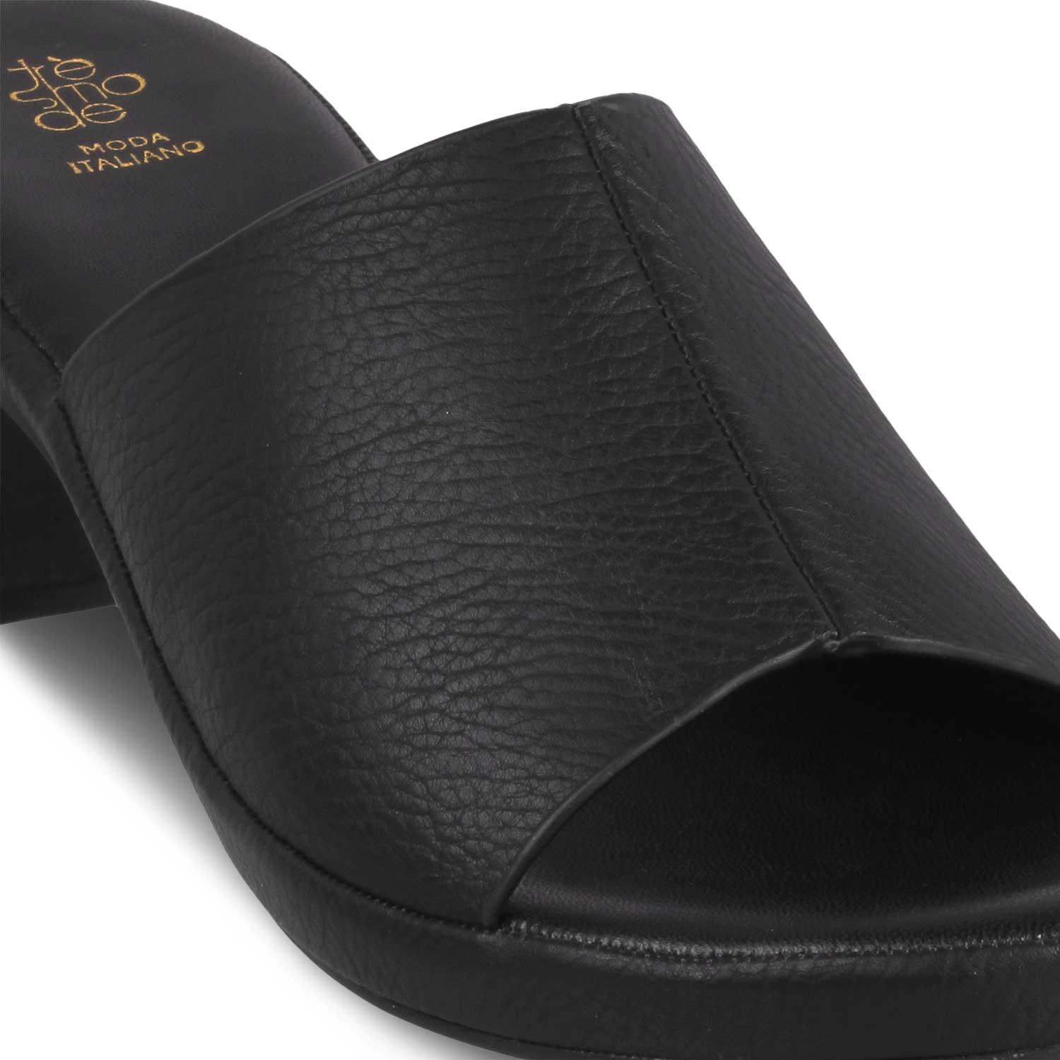 The Brixy Black Women's Casual Block Heel Sandals Tresmode - Tresmode