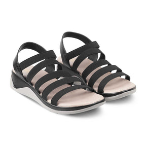 The Cab Black Women's Casual Wedge Sandals Tresmode - Tresmode