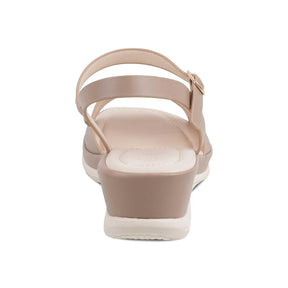 The Clej Beige Women's Casual Wedge Sandals Tresmode - Tresmode
