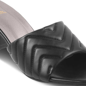 The Colma Black Women's Dress Block Heel Sandals Tresmode - Tresmode