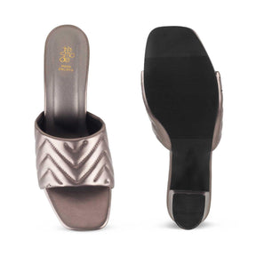 The Colma Pewter Women's Dress Block Heel Sandals Tresmode - Tresmode