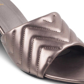 The Colma Pewter Women's Dress Block Heel Sandals Tresmode - Tresmode
