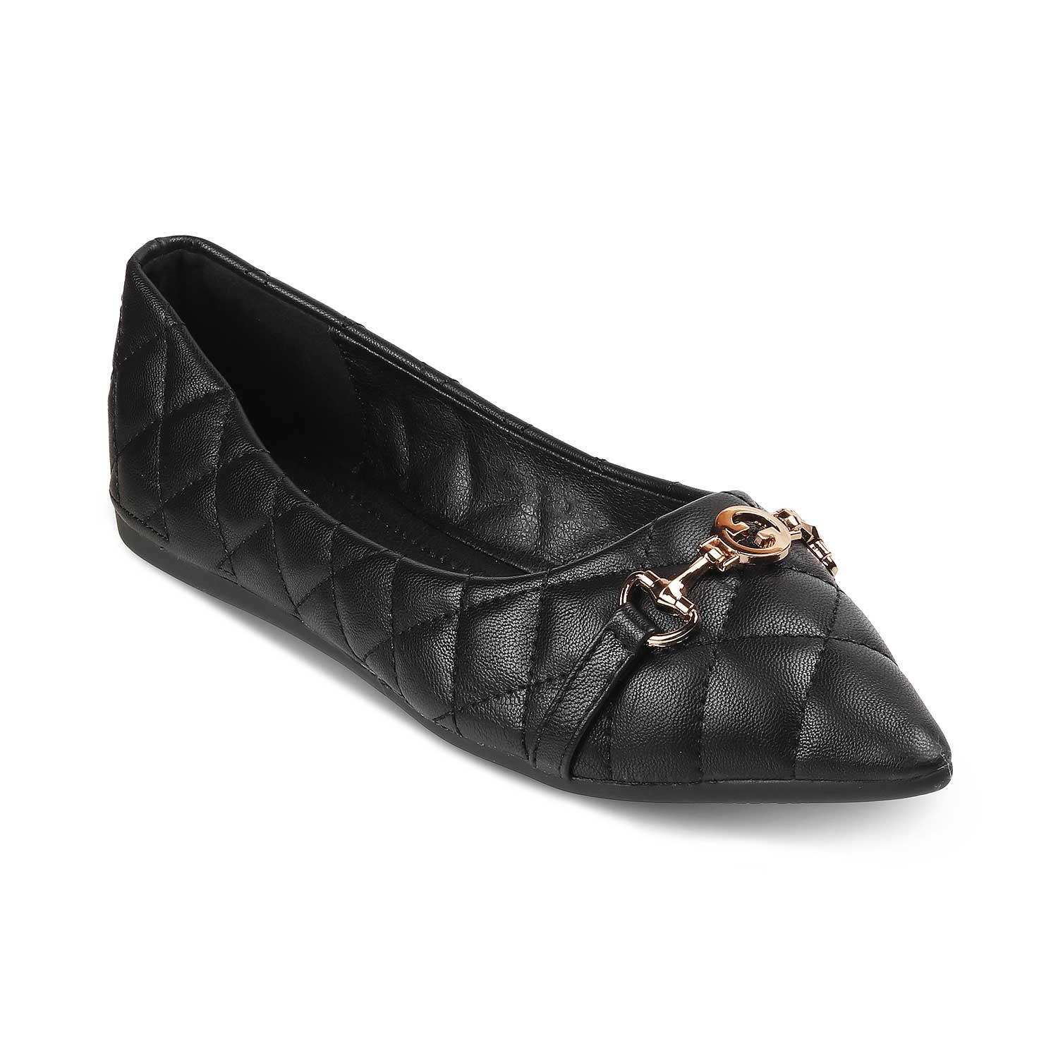 The Delta Black Women's Dress Ballerinas Flats - Tresmode