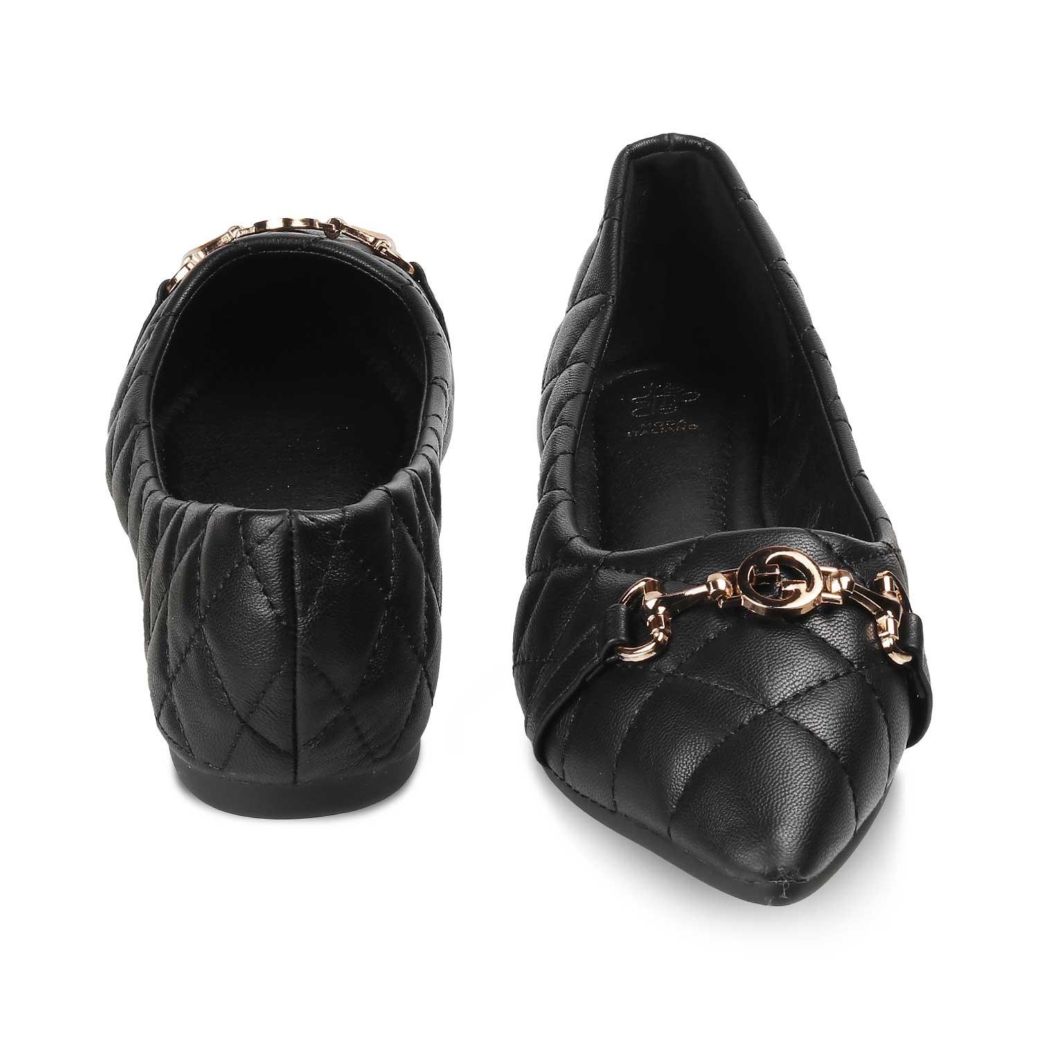 The Delta Black Women's Dress Ballerinas Flats - Tresmode