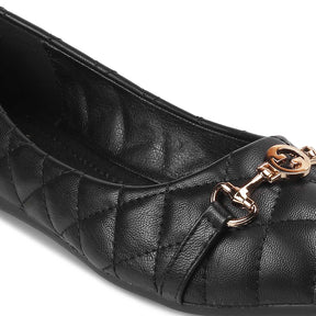 The Delta Black Women's Dress Ballerinas Flats - Tresmode