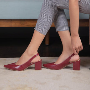 The Edmonton Wine Women's Dress Slingback Pumps Tresmode - Tresmode
