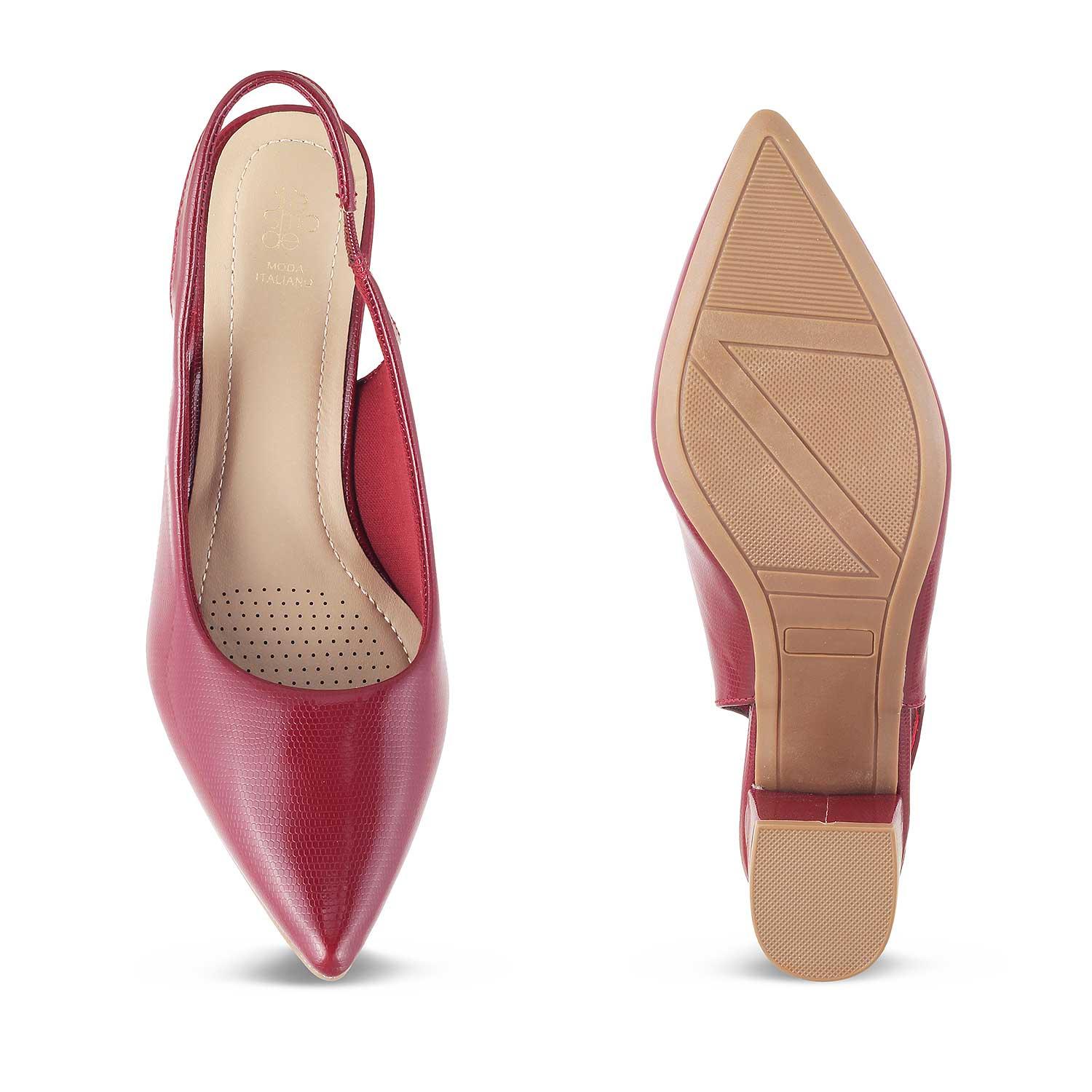 The Edmonton Wine Women's Dress Slingback Pumps Tresmode - Tresmode