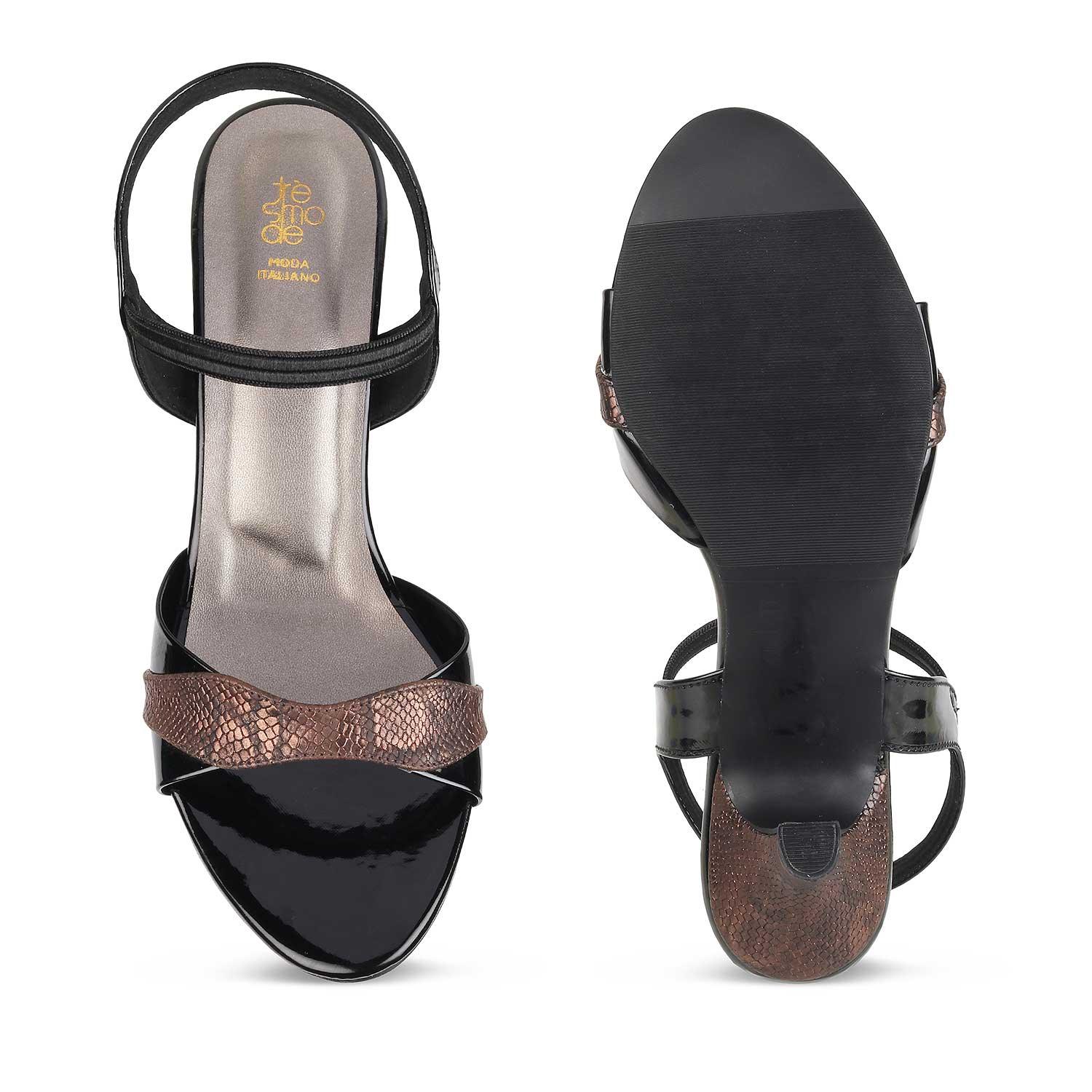 The Mainz Bronze Women's Dress Heel Sandals Tresmode - Tresmode