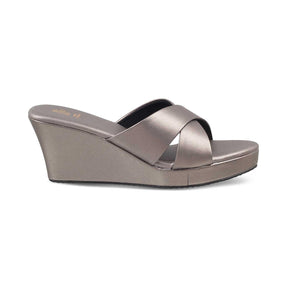 The Montpr Pewter Women's Dress Wedge Sandals Tresmode - Tresmode