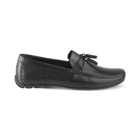 The Otie Black Men's Leather Loafers - Tresmode