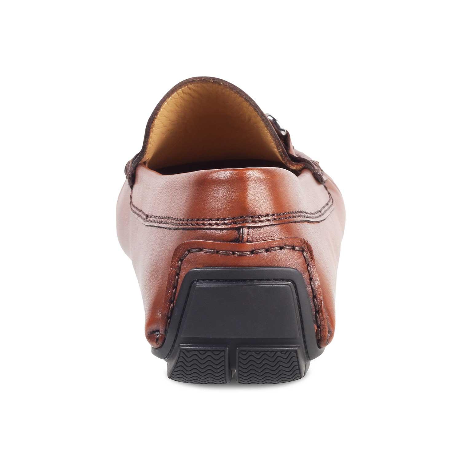 The Prodo Brown Men's Handcrafted Leather Driving Loafers Tresmode - Tresmode