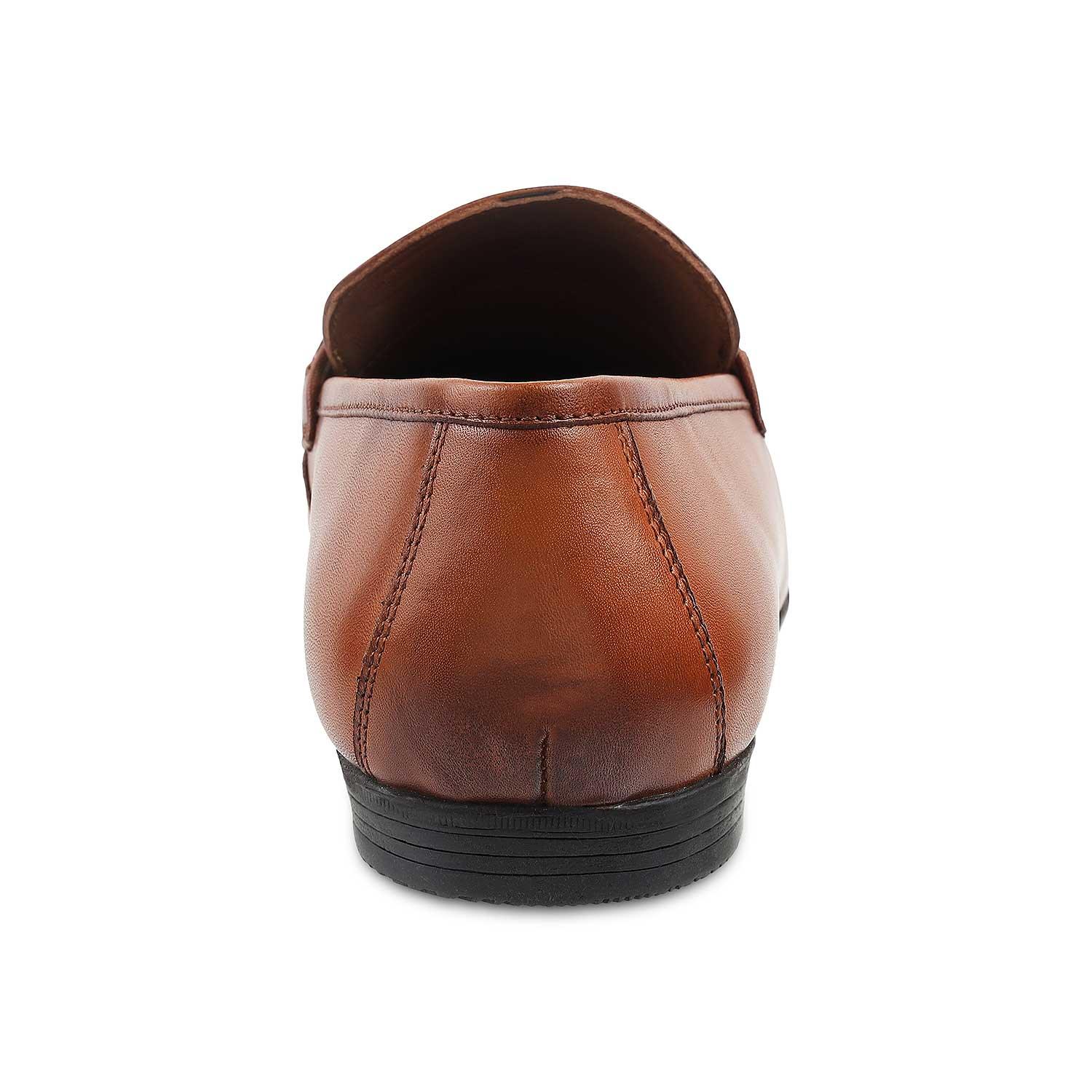 The Regamo Tan Men's Leather Loafers Tresmode - Tresmode