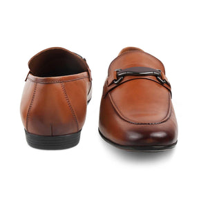 The Regamo Tan Men's Leather Loafers Tresmode - Tresmode
