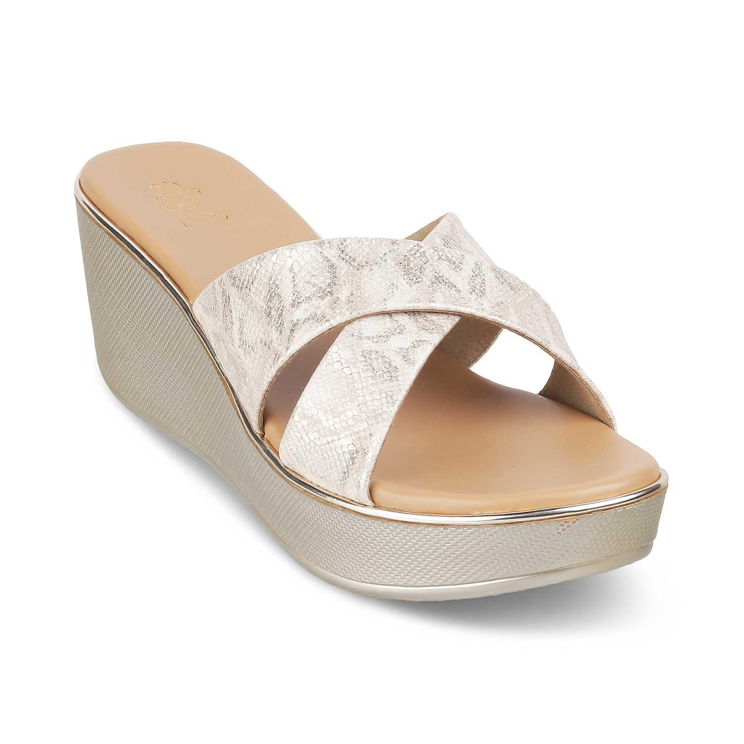 Buy Gold Women's Wedges The Savvy Gold Tresmode