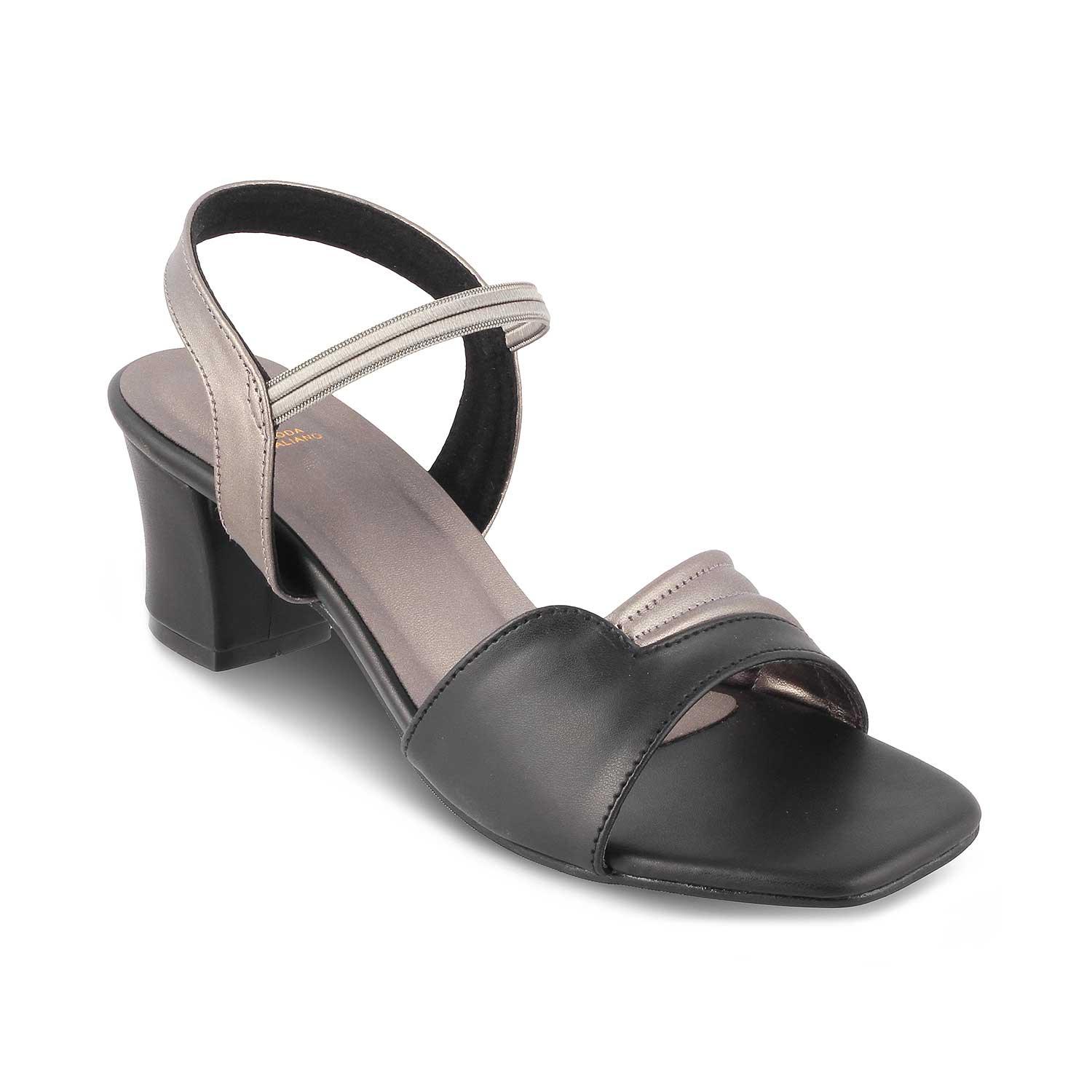 The Slo Black Women's Dress Block Heel Sandals Tresmode - Tresmode