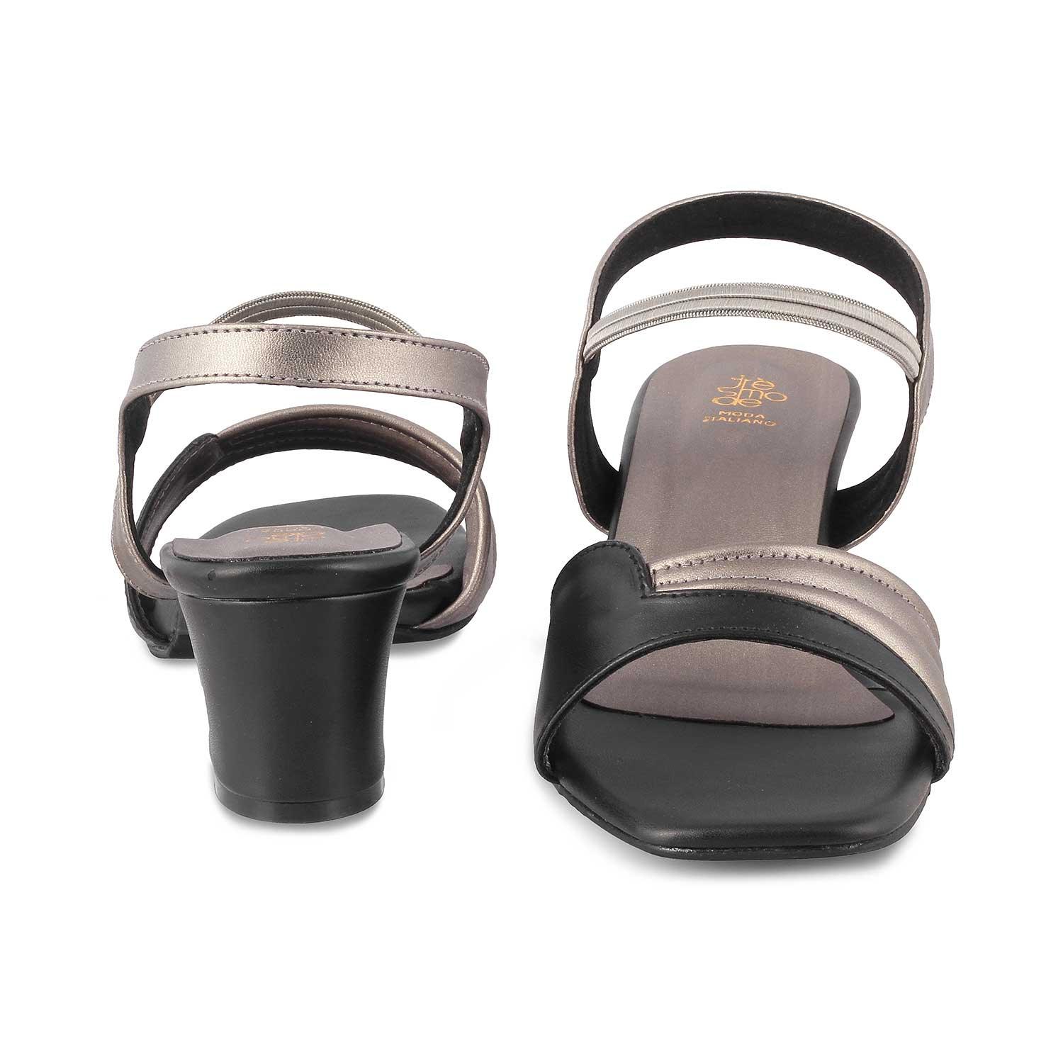 The Slo Black Women's Dress Block Heel Sandals Tresmode - Tresmode