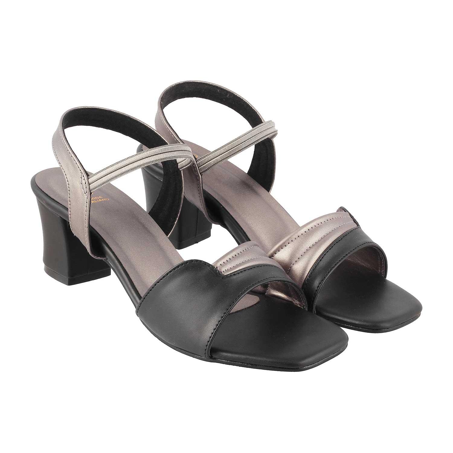 The Slo Black Women's Dress Block Heel Sandals Tresmode - Tresmode