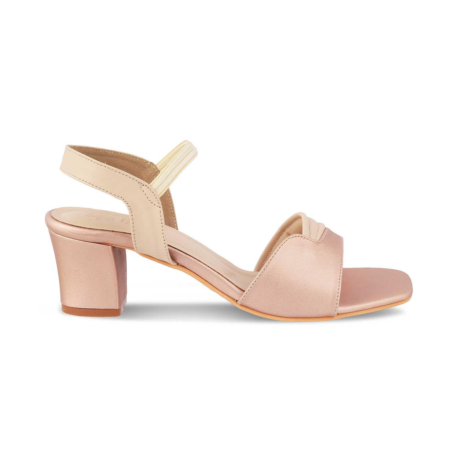 The Slo Pink Women's Dress Block Heel Sandals Tresmode - Tresmode