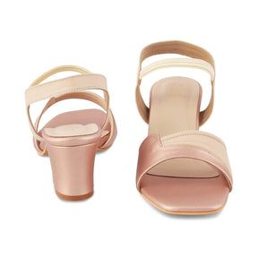 The Slo Pink Women's Dress Block Heel Sandals Tresmode - Tresmode