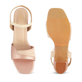 The Slo Pink Women's Dress Block Heel Sandals Tresmode - Tresmode