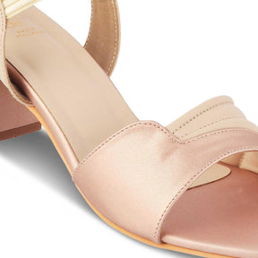 The Slo Pink Women's Dress Block Heel Sandals Tresmode - Tresmode