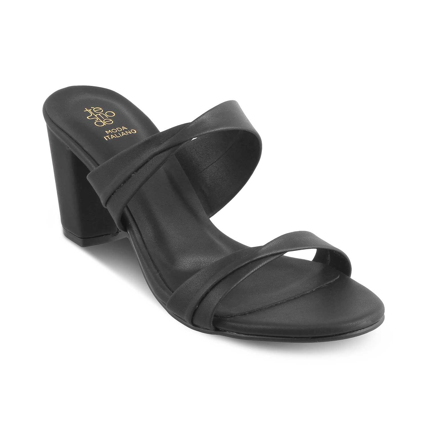 The Sofia Black Women's Casual Block Heel Sandals Tresmode - Tresmode