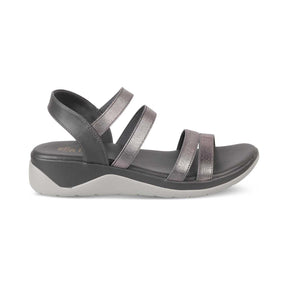 The Soni Pewter Women's Casual Wedge Sandals Tresmode - Tresmode