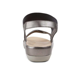 The South Pewter Women's Casual Wedge Sandals Tresmode - Tresmode