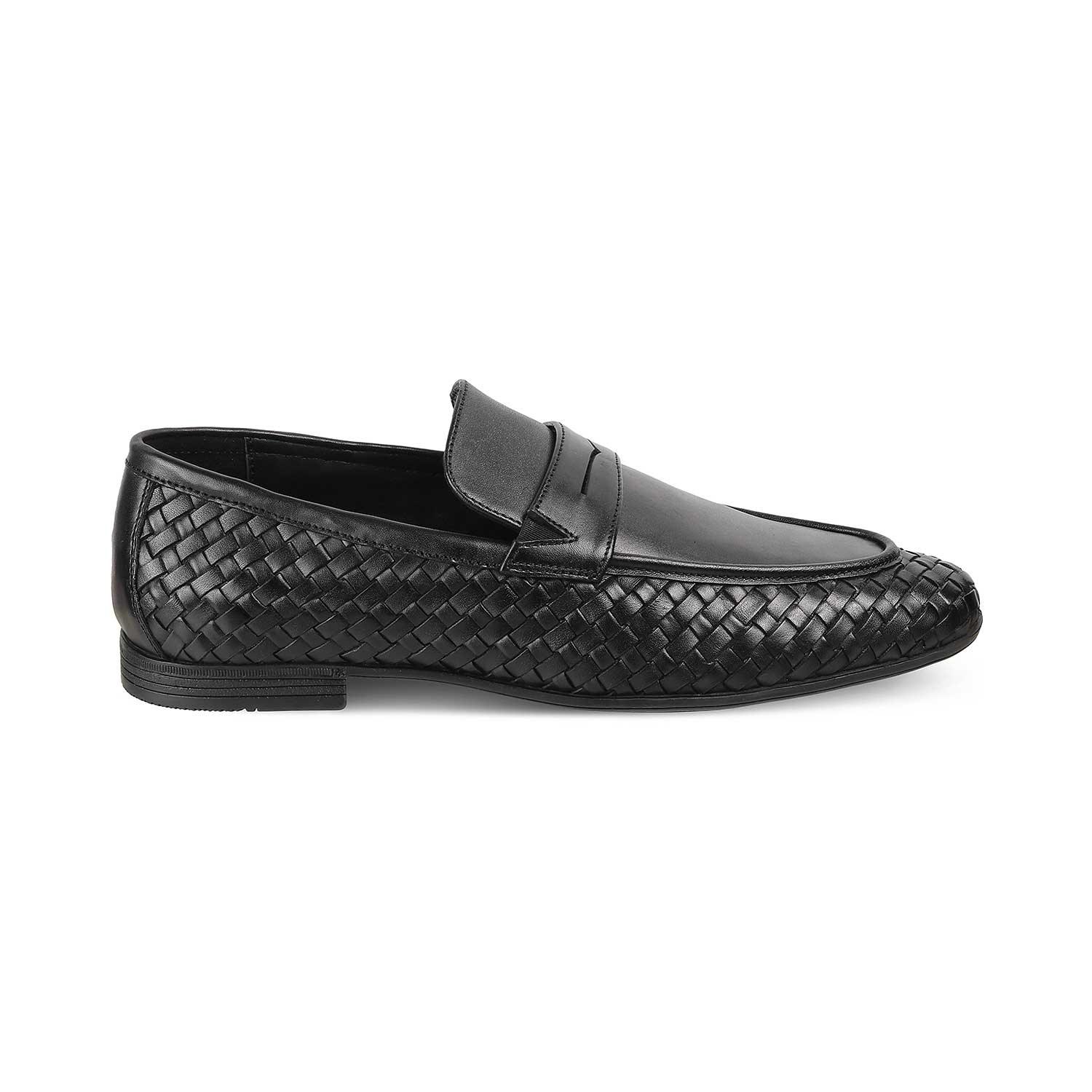 The Sydney Black Men's Leather Loafers - Tresmode