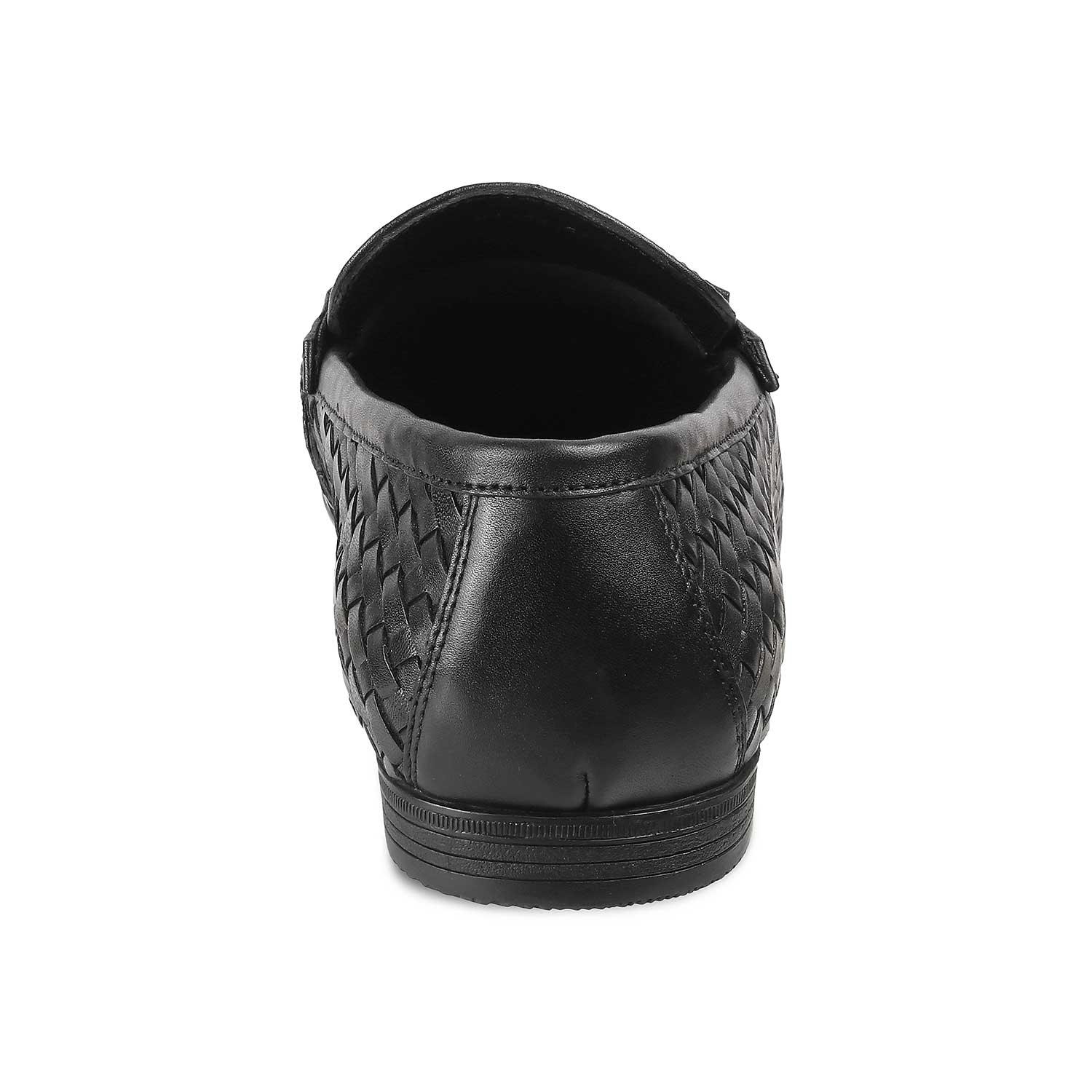 The Sydney Black Men's Leather Loafers - Tresmode