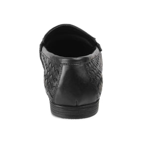 The Sydney Black Men's Leather Loafers - Tresmode