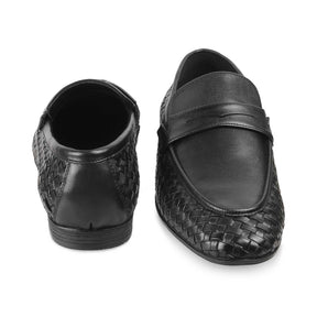 The Sydney Black Men's Leather Loafers - Tresmode