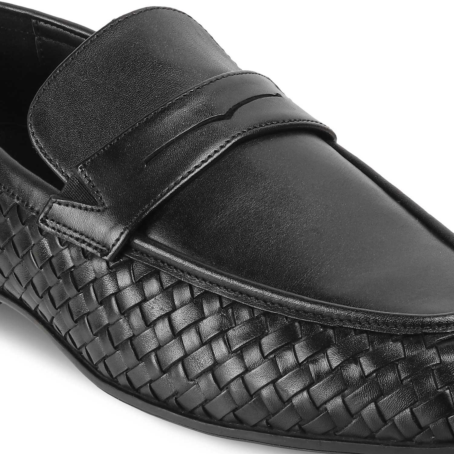 The Sydney Black Men's Leather Loafers - Tresmode