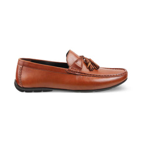 The Totie Tan Men's Leather Driving Loafers Tresmode - Tresmode