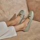 The Yon New Green Women's Dress Loafers Tresmode