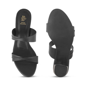 Sofia Black Women's Casual Block Heel Sandals Online at Tresmode